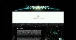 Desktop Screenshot of galwanotechnika.eu